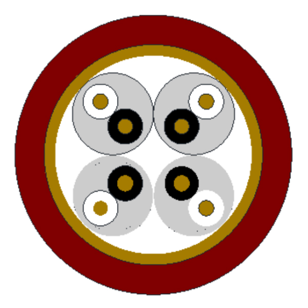 硅橡胶绝缘铜丝编织总屏障硅橡胶护套盘算机电缆-DJGGRP-300/500V